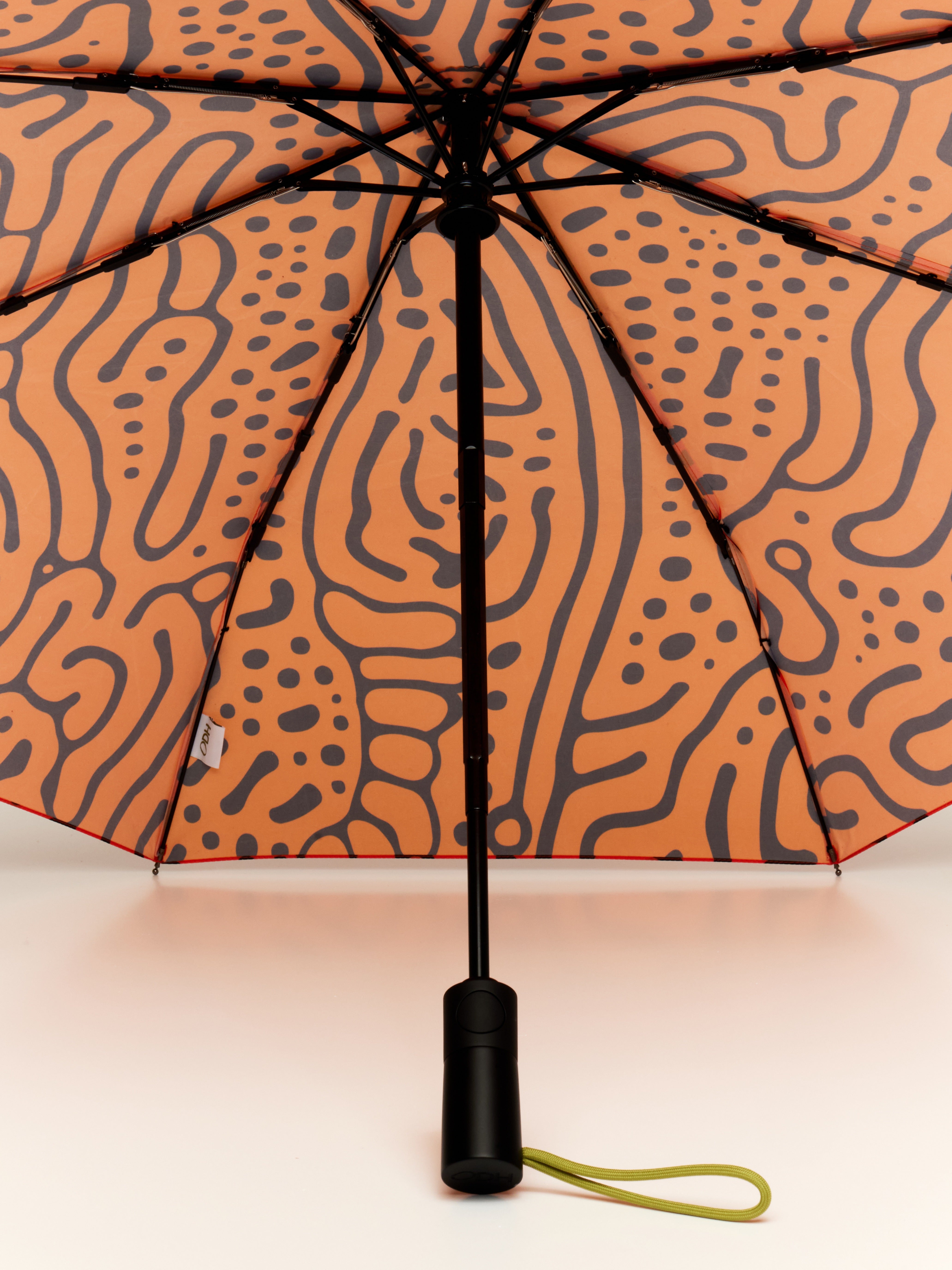 Original Duckhead The Daily Ombrello Compatto Ferrofluid Nero UPF
