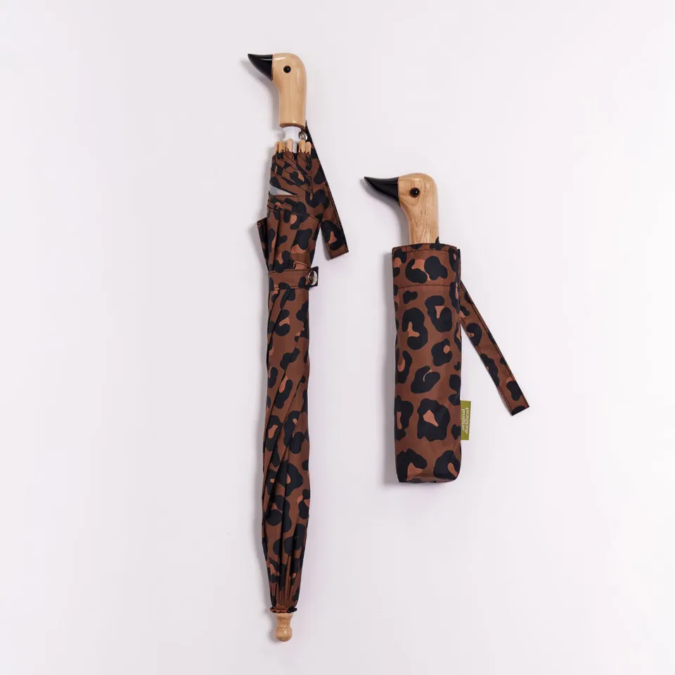 Original Duckhead Me & Mini Me Leopard Bundle ombrelli adulto + bimbo