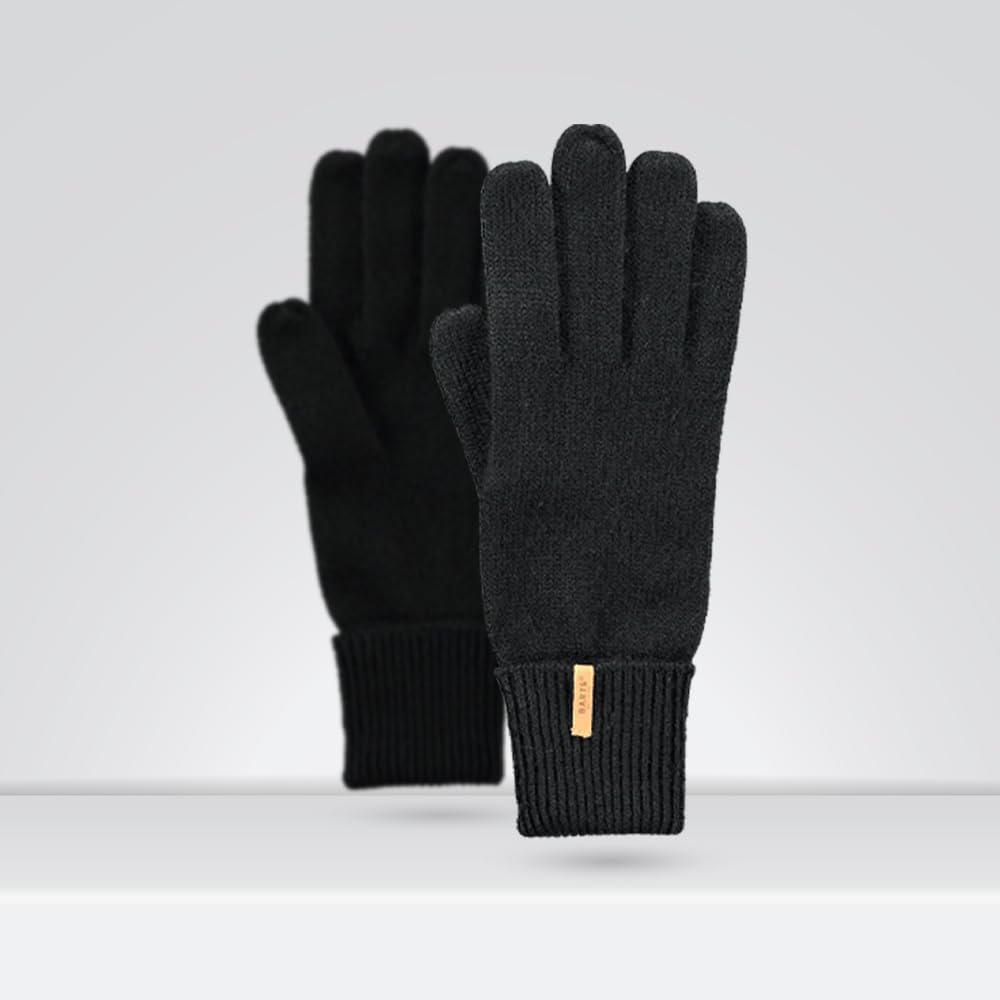 Barts Fine Maglia Guanti Unisex Nero Taglia M