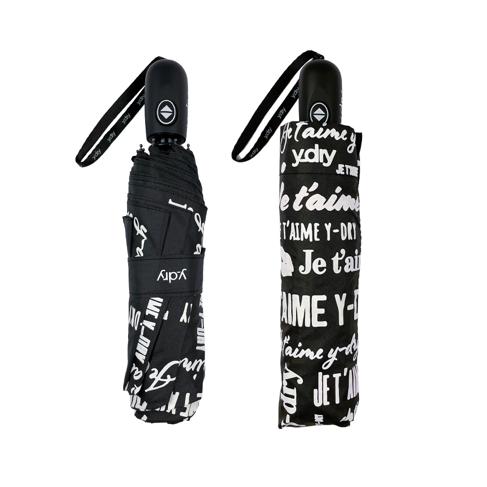 Y-DRY Je t’Aime ombrello corto fantasia unisex antipioggia