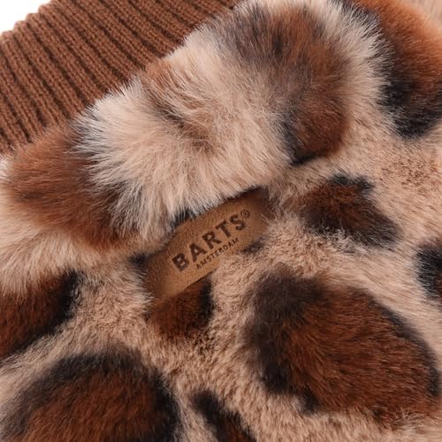 Barts Faux Fur Leo Manopole Donna Leopardate con Fodera
