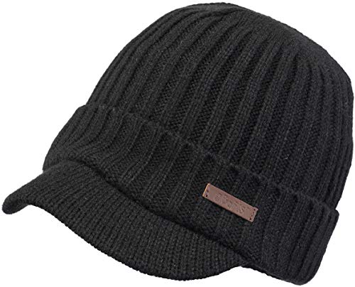 Barts Brent Berretto Bimbo Nero con Visiera Taglia 53