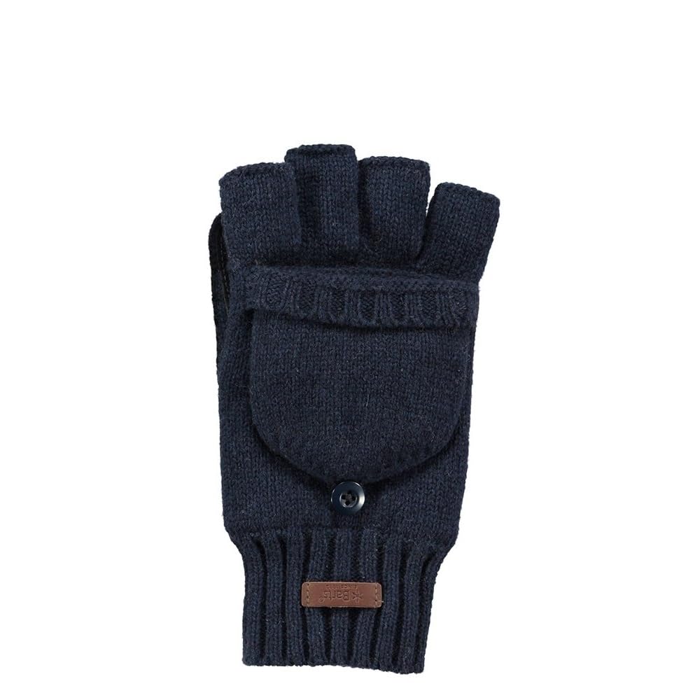 Barts Haakon guanti uomo blu navy lana taglia S-M