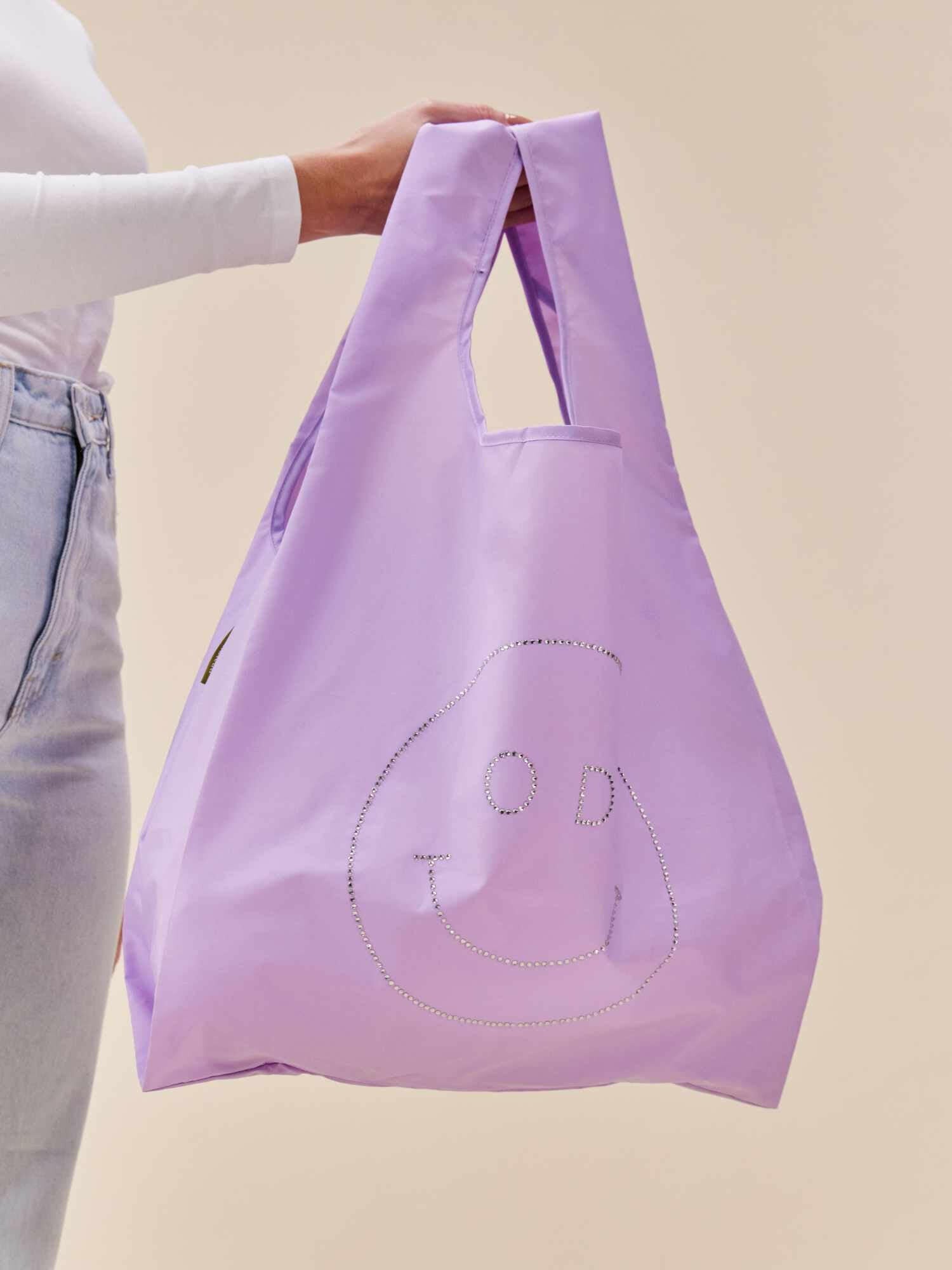 Original Duckhead Extra Bag borsa riutilizzabile Lilac Crystal lilla