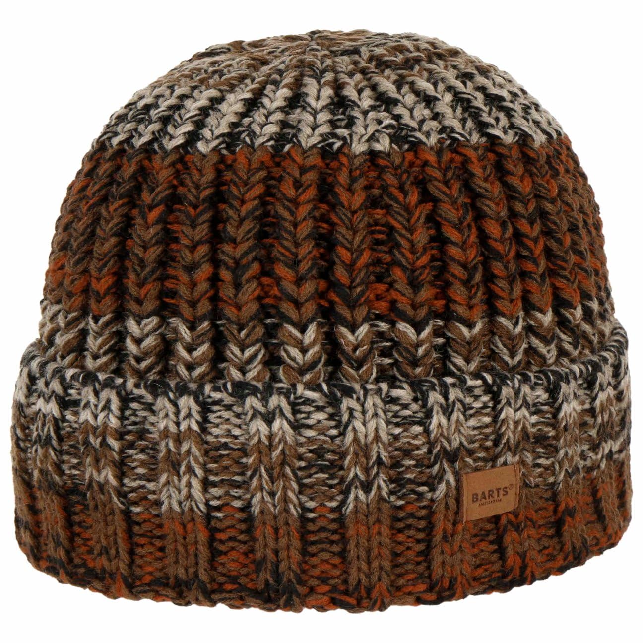 Barts Akotan beanie donna uomo blu con risvolto invernale