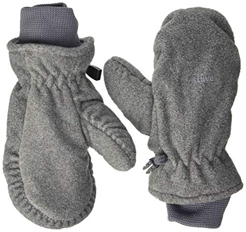 Barts Fleece Mitts Moffole Pile Bambini Nero Taglia 2 Calde