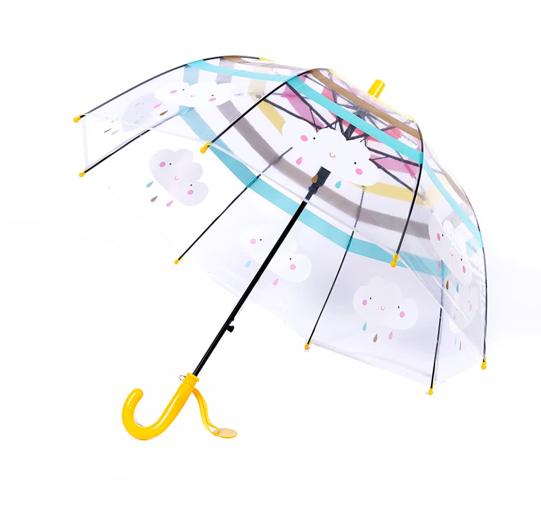 ThreeH Umbrellas Ombrello Bimbo Trasparente Automatico 8 Stecche