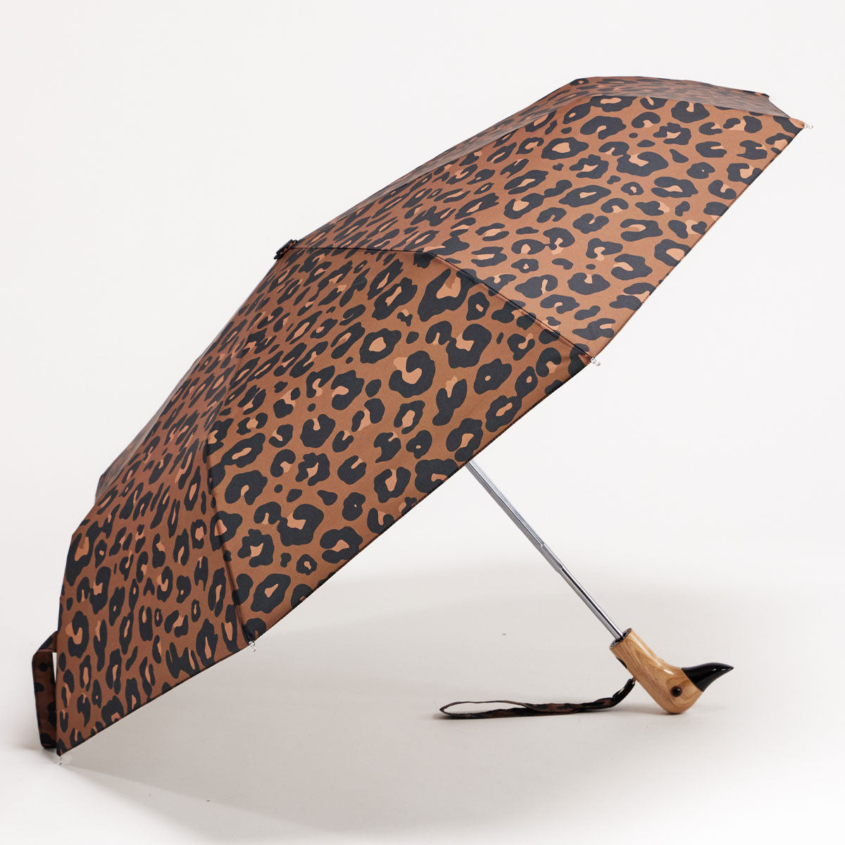Original Duckhead Leopard ombrello compatto leopardato antipioggia