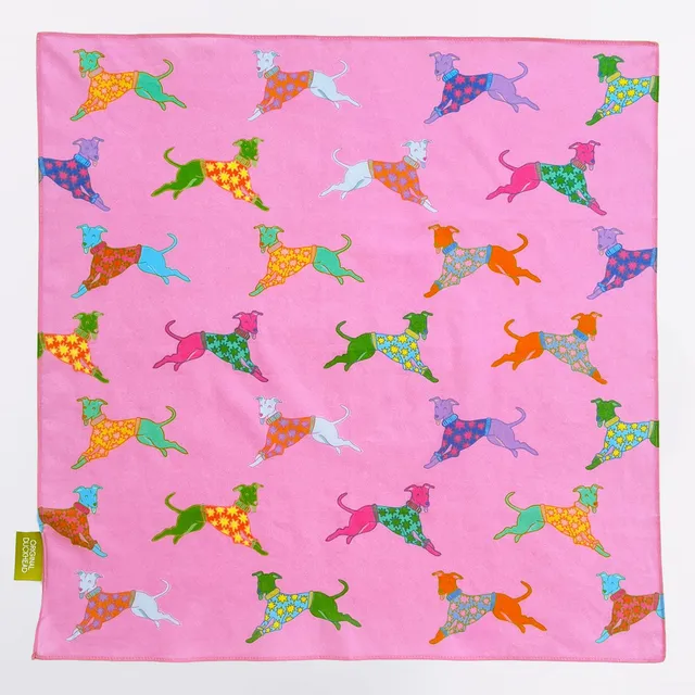 Original Duckhead Bandanas Dogs in Pink Bandana Cane Rosa Cotone