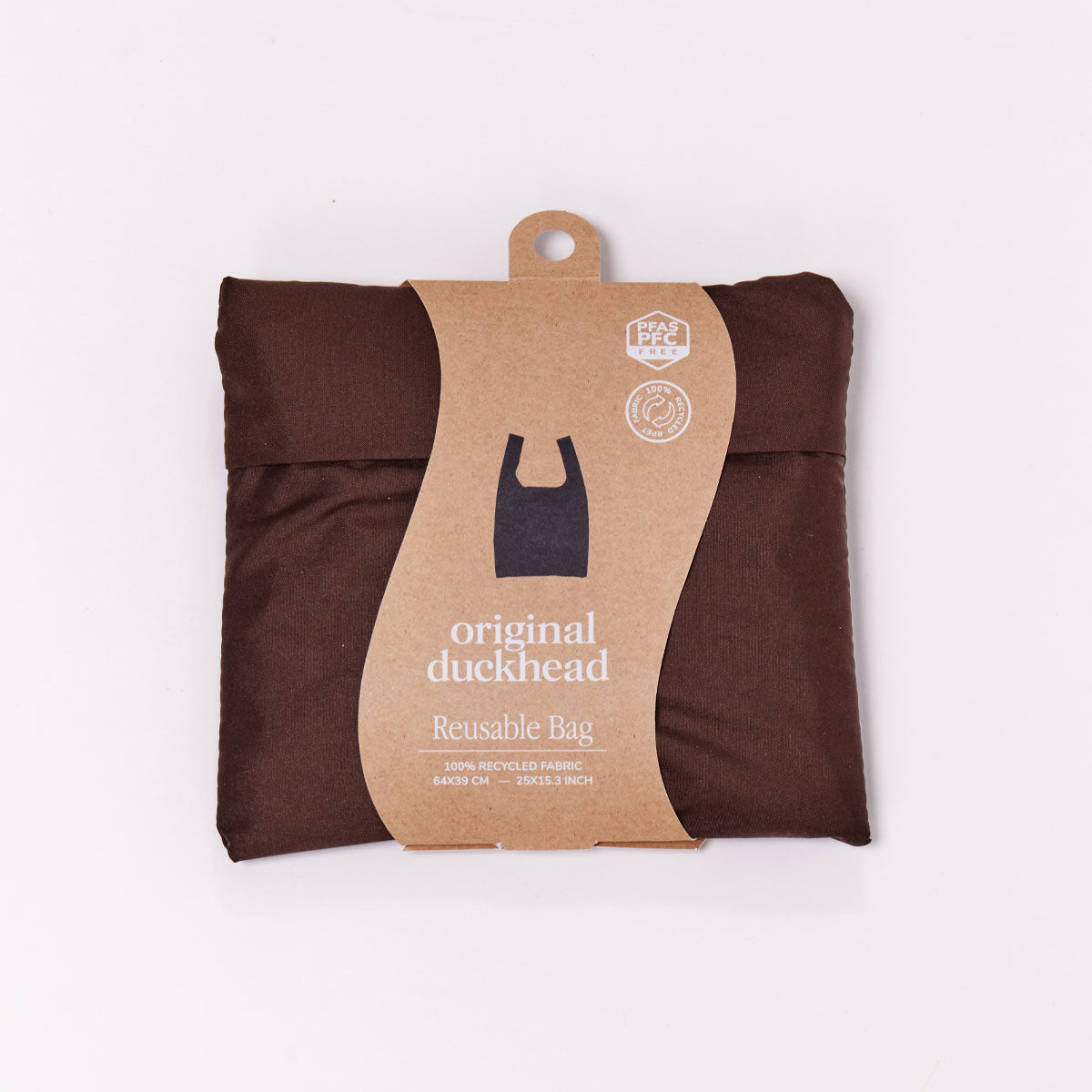 Original Duckhead Reusable Tote Bags Espresso shopper marrone riciclata