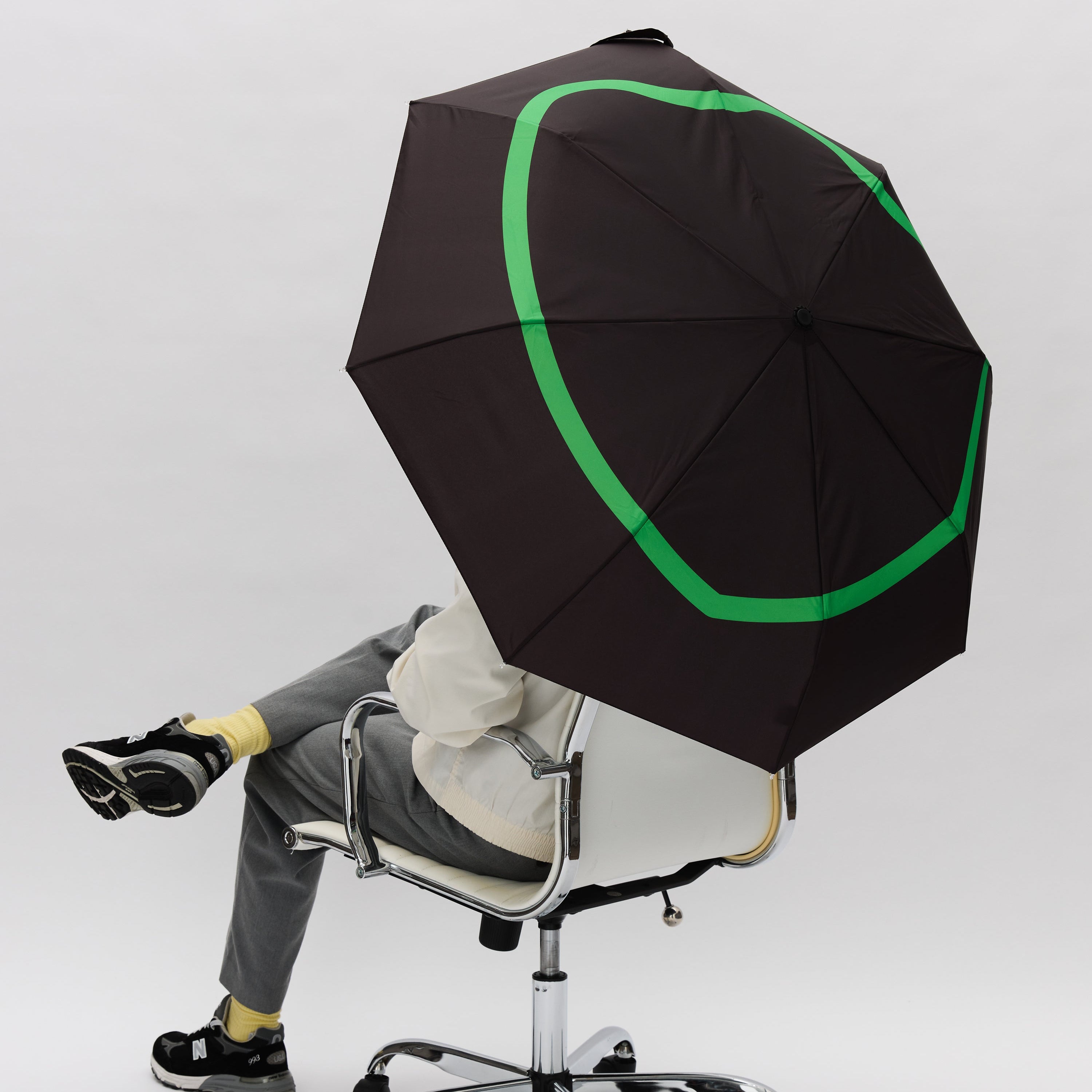 Original Duckhead DuckDuckGo ombrello compatto verde papera