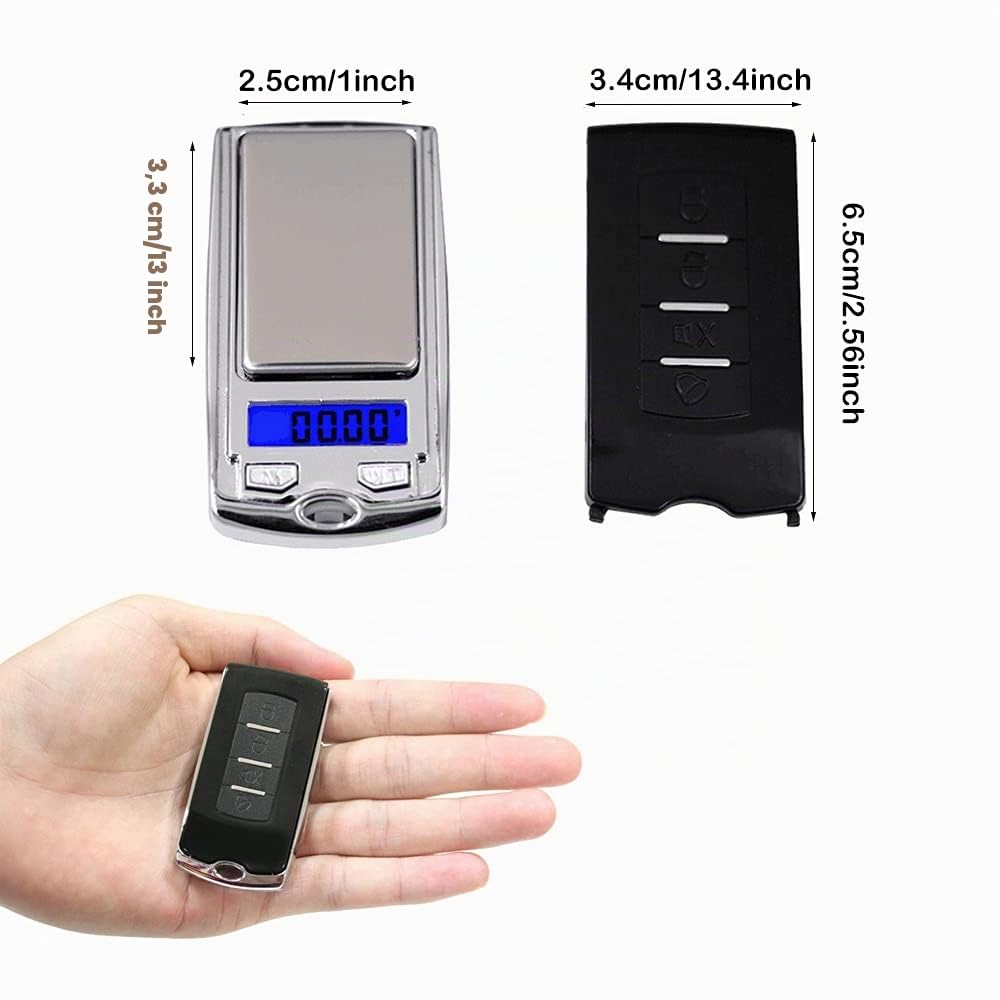 ThreeH Bilancino Digitale 200g 0,01g Chiave Auto