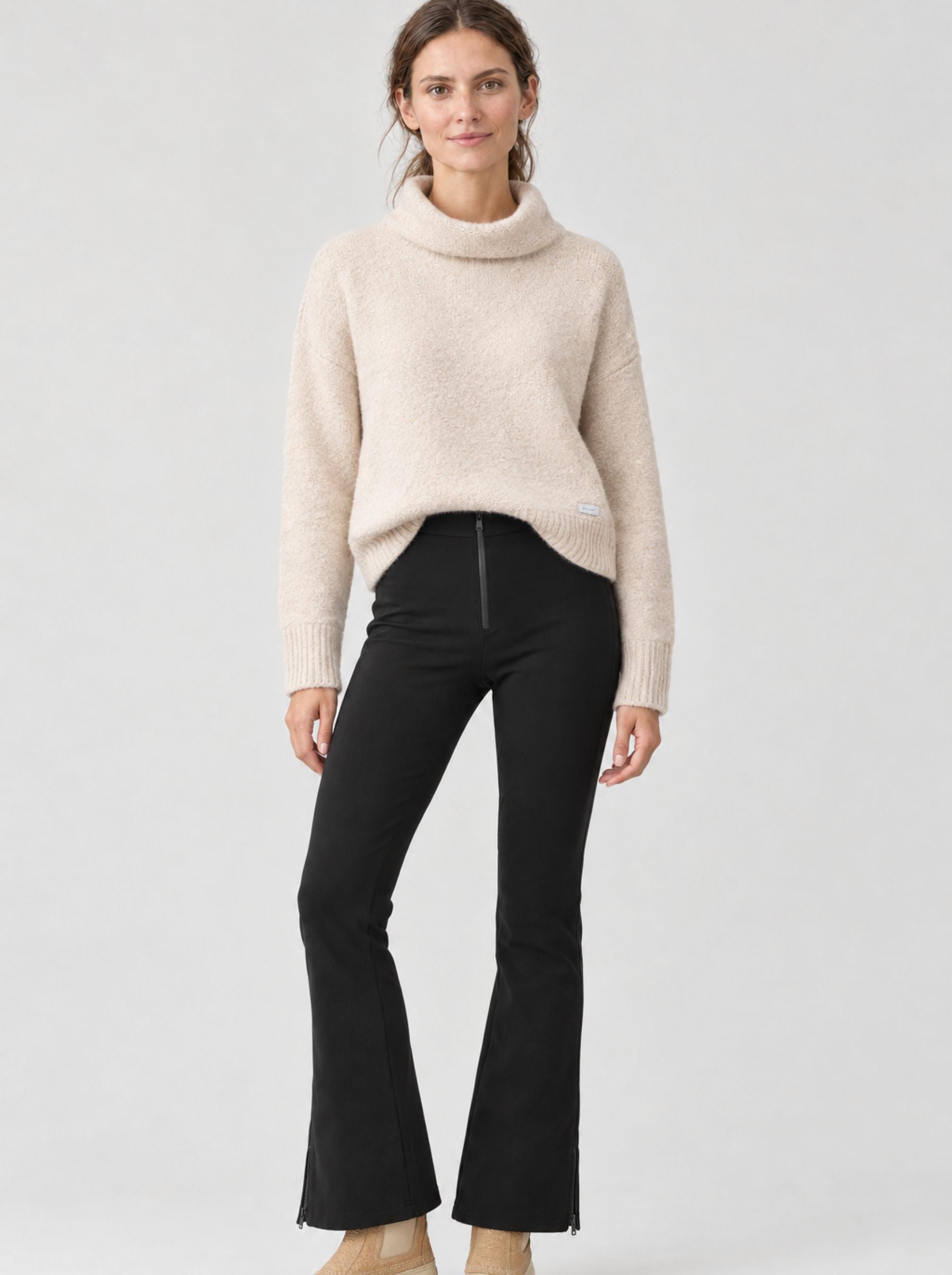 Pipolaki Powder pull donna ecru maglia calda taglia M