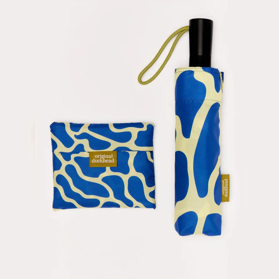 Original Duckhead Blue Ripples Set ombrello + shopper blu onde