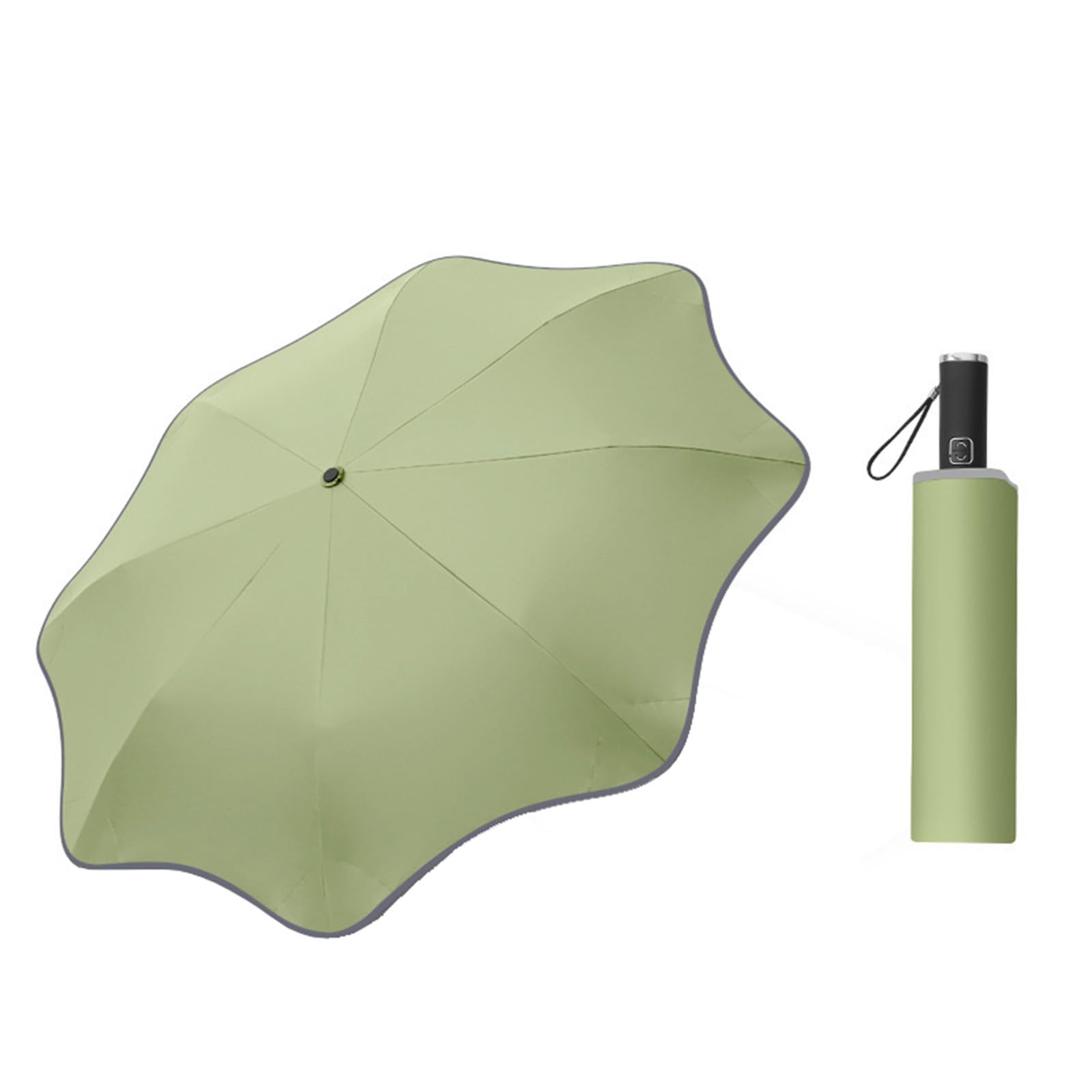 ThreeH ombrello compatto rosa automatico antipioggia UV 103 cm