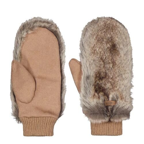Barts Fur Mitts Guanti Pelliccia Marrone Erica